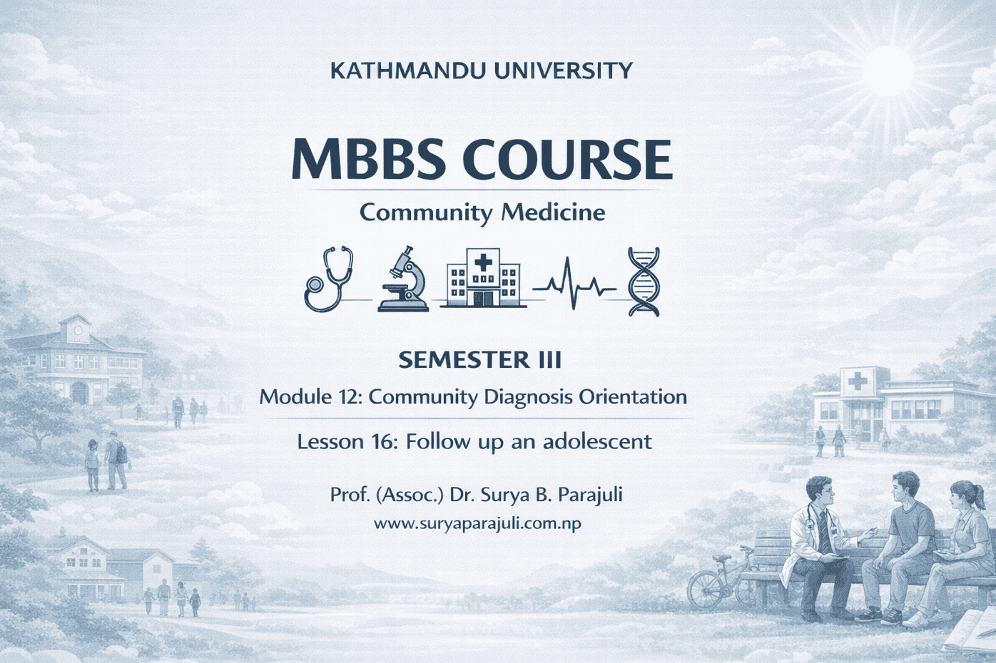 Follow up an adolescent